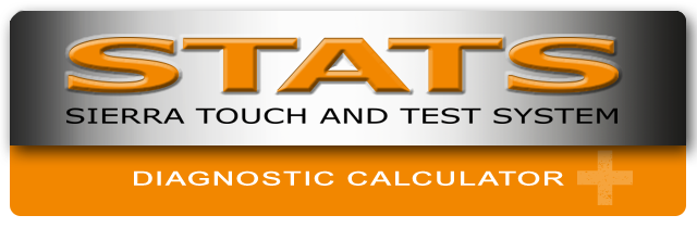 Banner reads: Sierra Touch And Test System - Diagnostic Calculator