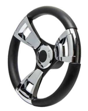 SW59491P Seastar Stealth Steering Wheel Black Includes Centre Cap